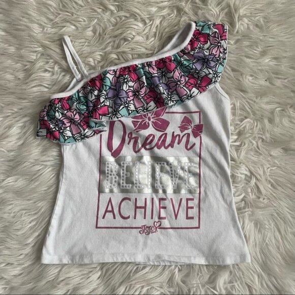 Jojo Siwa X Nickelodeon | Ruffle Collar Bow Tank Top | Size 10/12 - Picture 2 of 7